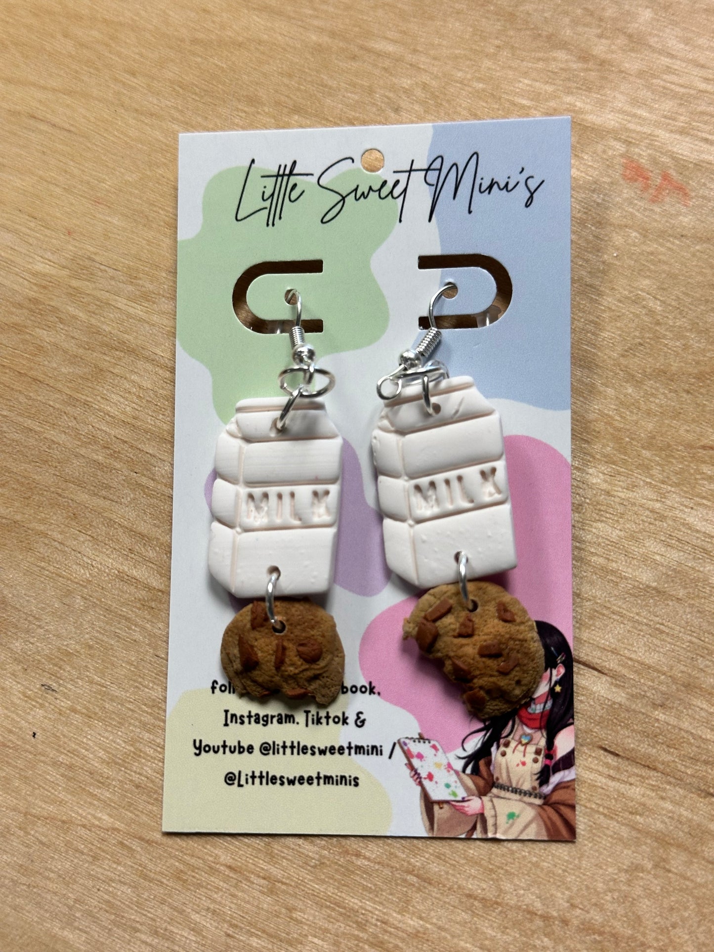 Milk and cookies earrings