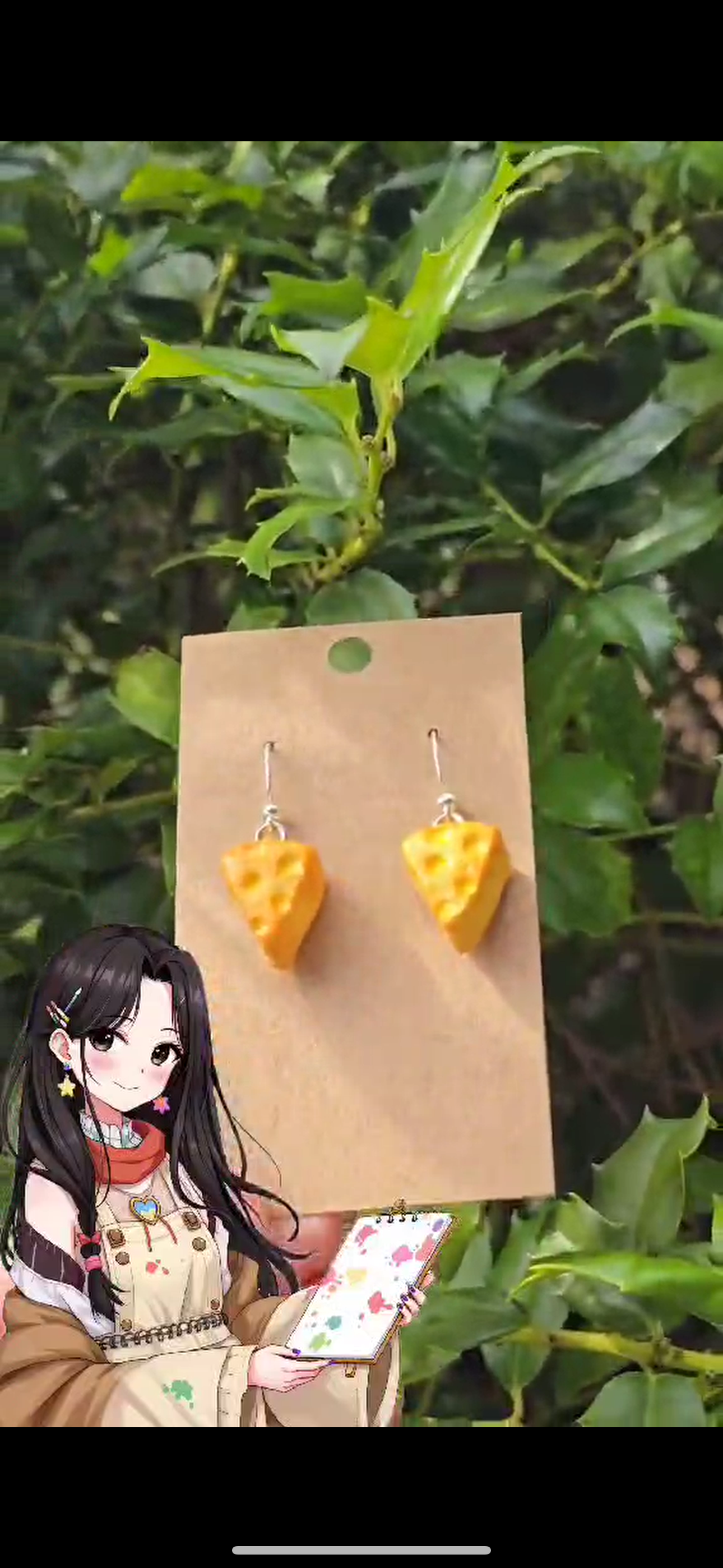 Cheese Earrings