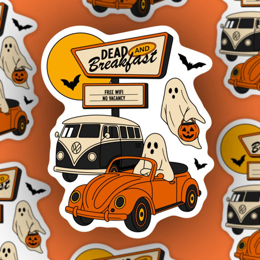 Dead and Breakfast, Halloween Sticker