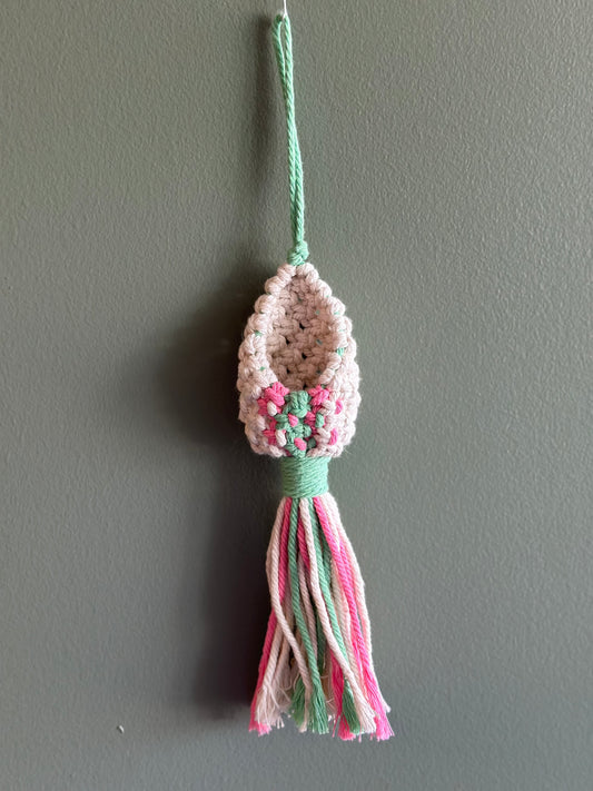 Macrame Pod / AirPlant Holder (choose color)
