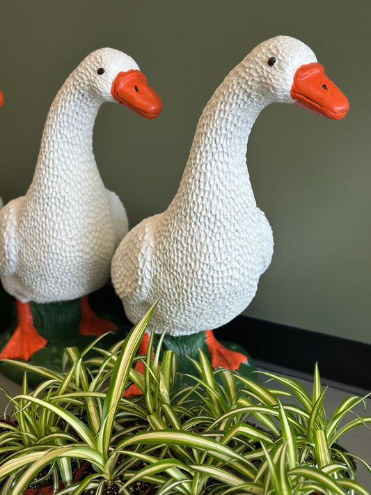 PAINTED Concrete Goose - 23”