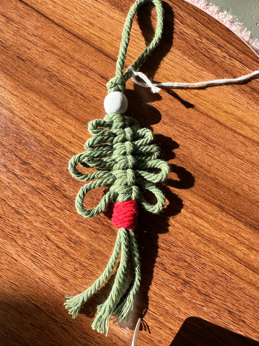 Tree Macrame Ornament