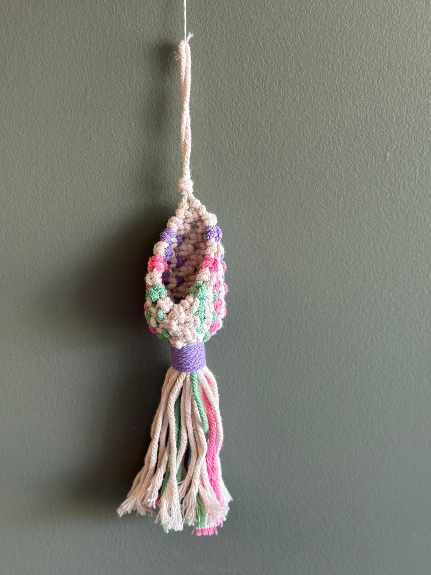 Macrame Pod / AirPlant Holder (choose color)