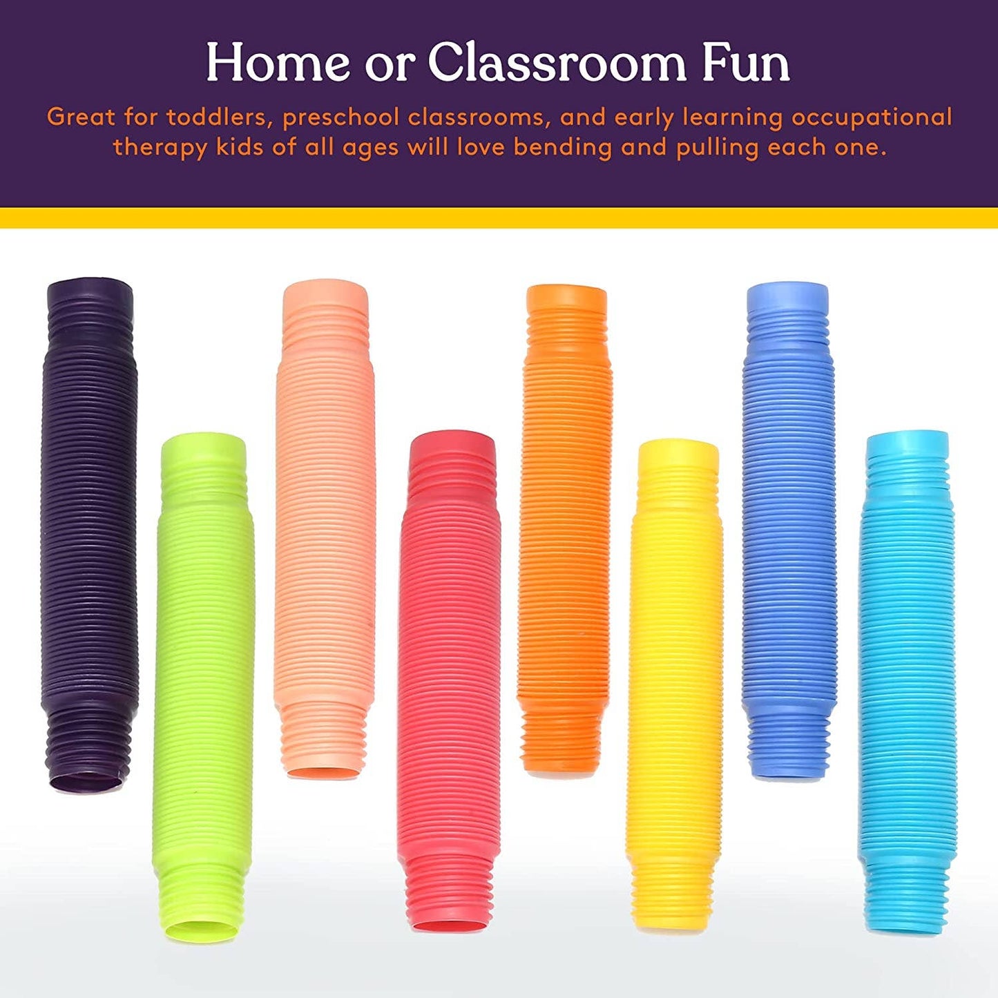 Giant Pop Tubes (Multi-Color): 8 Pack