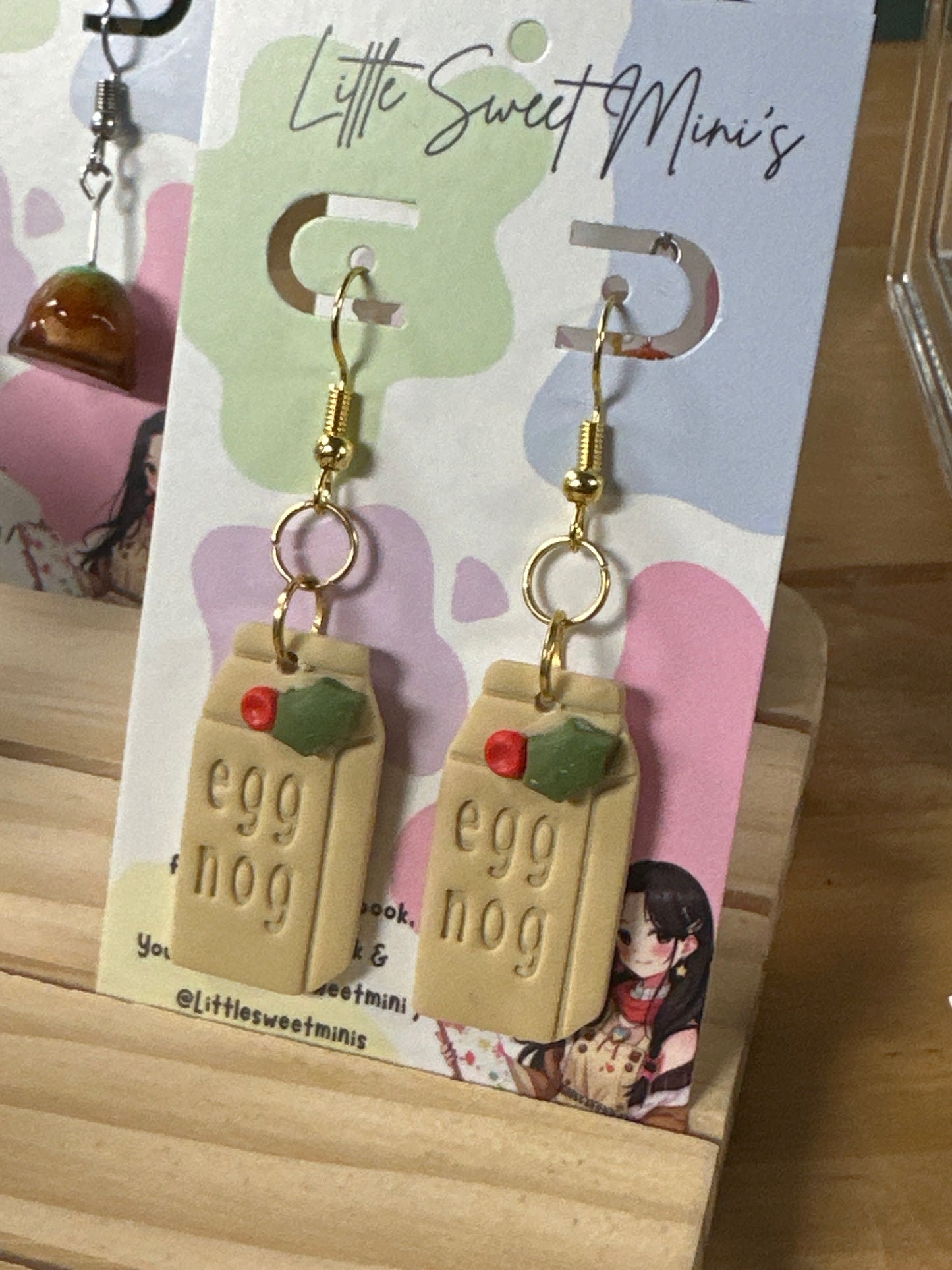 Egg Nog Earrings