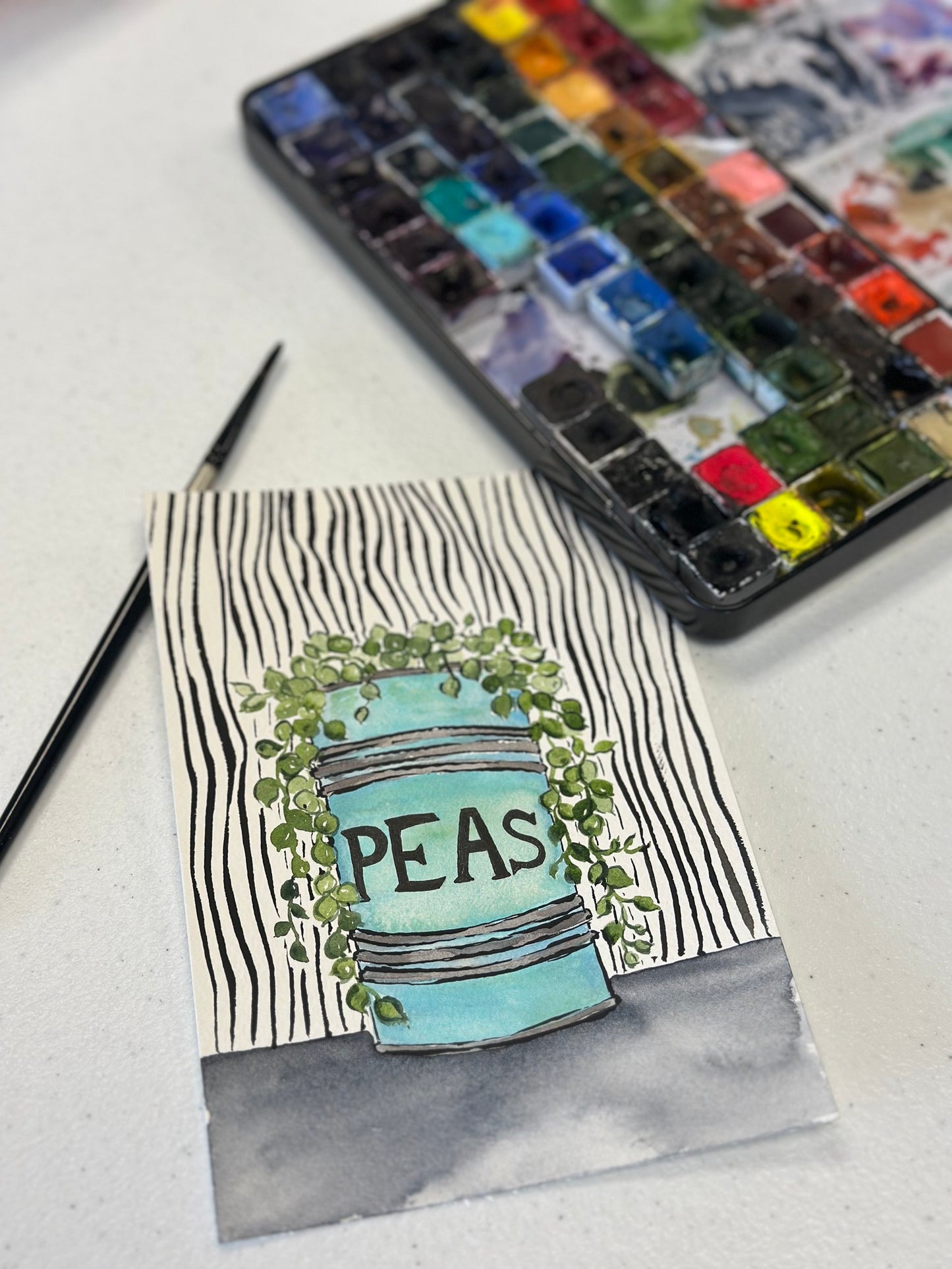Paints and Pearls Watercolor Class