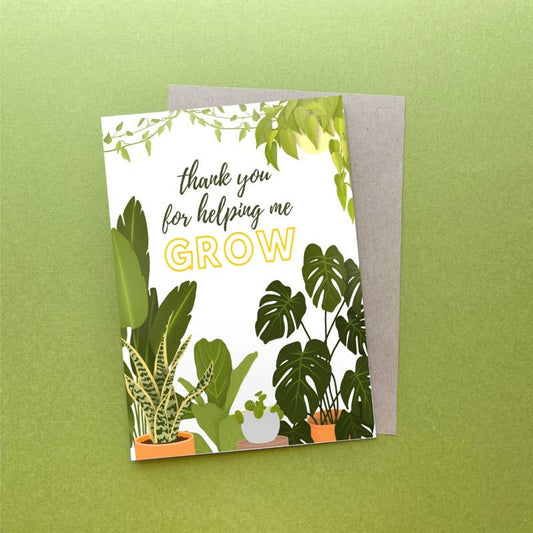 Thank You for Helping Me Grow