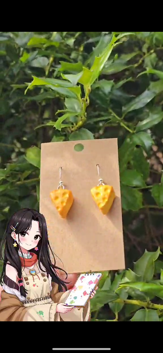 Cheese Earrings