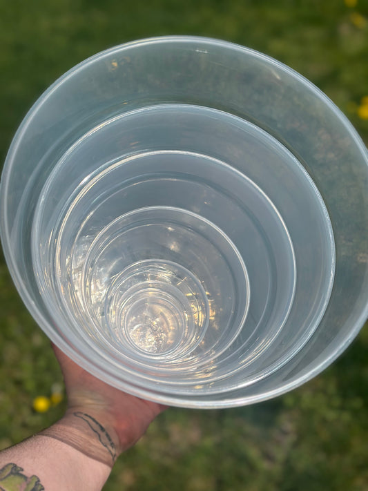 5" Clear Pot