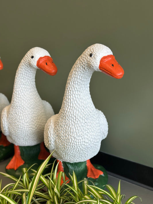 PAINTED Concrete Goose - 23”